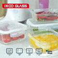microwave containers with borosilicate glass with pot cover colors